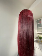 burgundy wig for black women