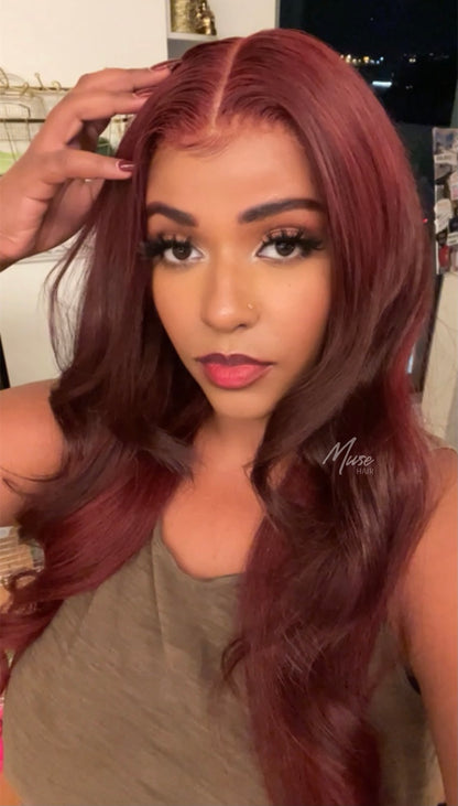burgundy wigs for black women